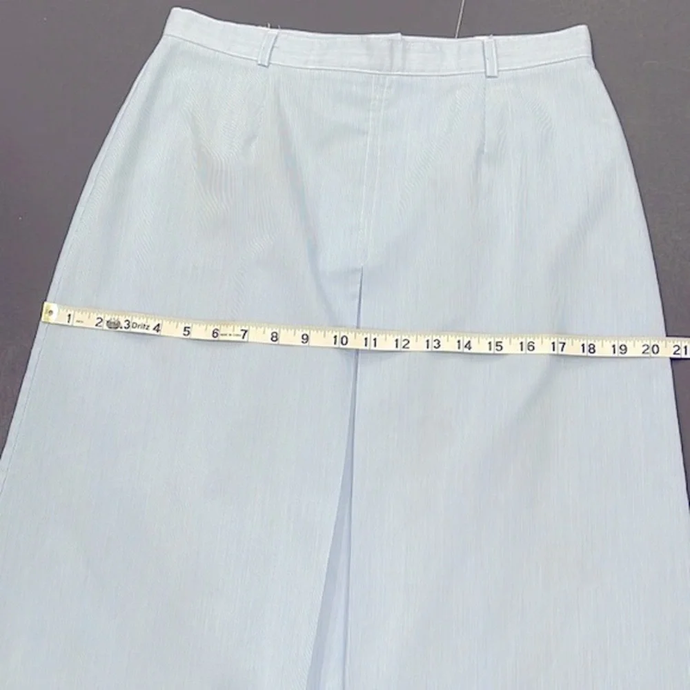 🛑🛑SOLD Vintage 70s Blue Pinstripe Ship n Shore Skirt - Picture 7 of 16